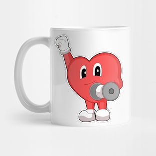 Heart Fitness Dumbbell Sports Mug